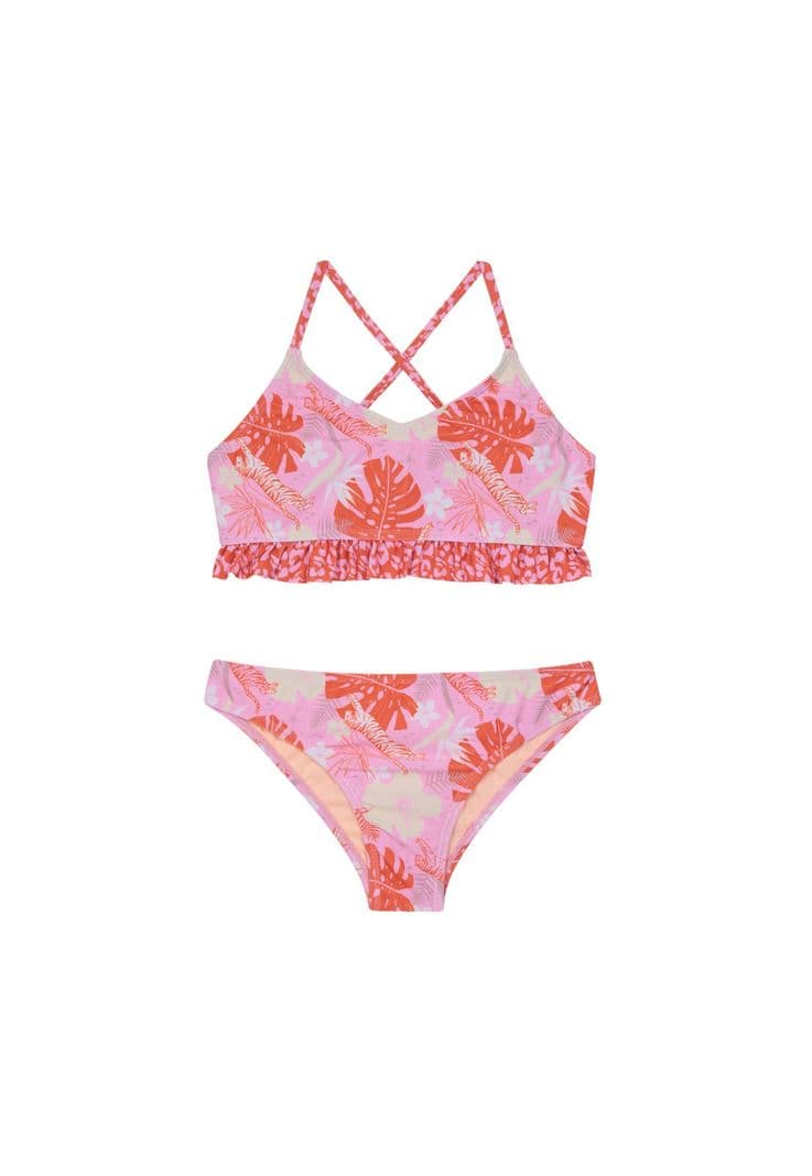 Traje de Bano Nina Teens Bikini UV50 Bretel H2O Wear Rosado 12