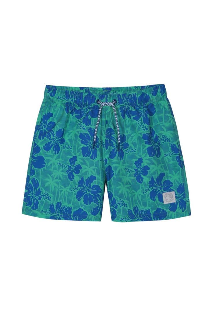 Traje de Bano Nino Short Estampado H2O Wear Verde 10
