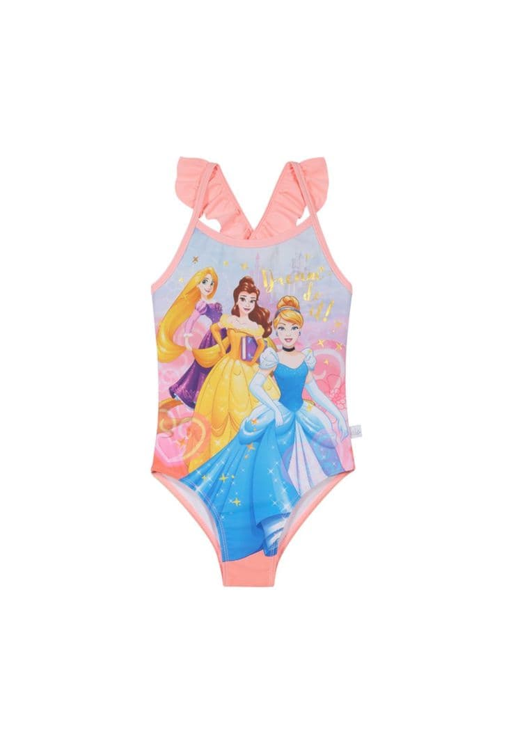Traje de Bano Nina Entero Disney Princesas Coral 4