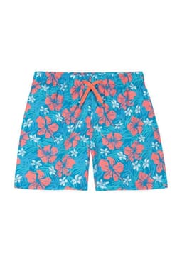 Traje de Bano Short Nino H2O Wear Turquesa Estampado 16