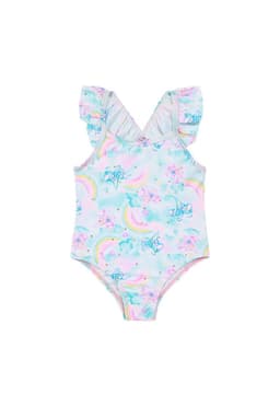 Traje de Bano Bebe UV+30 Vuelos Folia Blanco 24 A 36 Meses