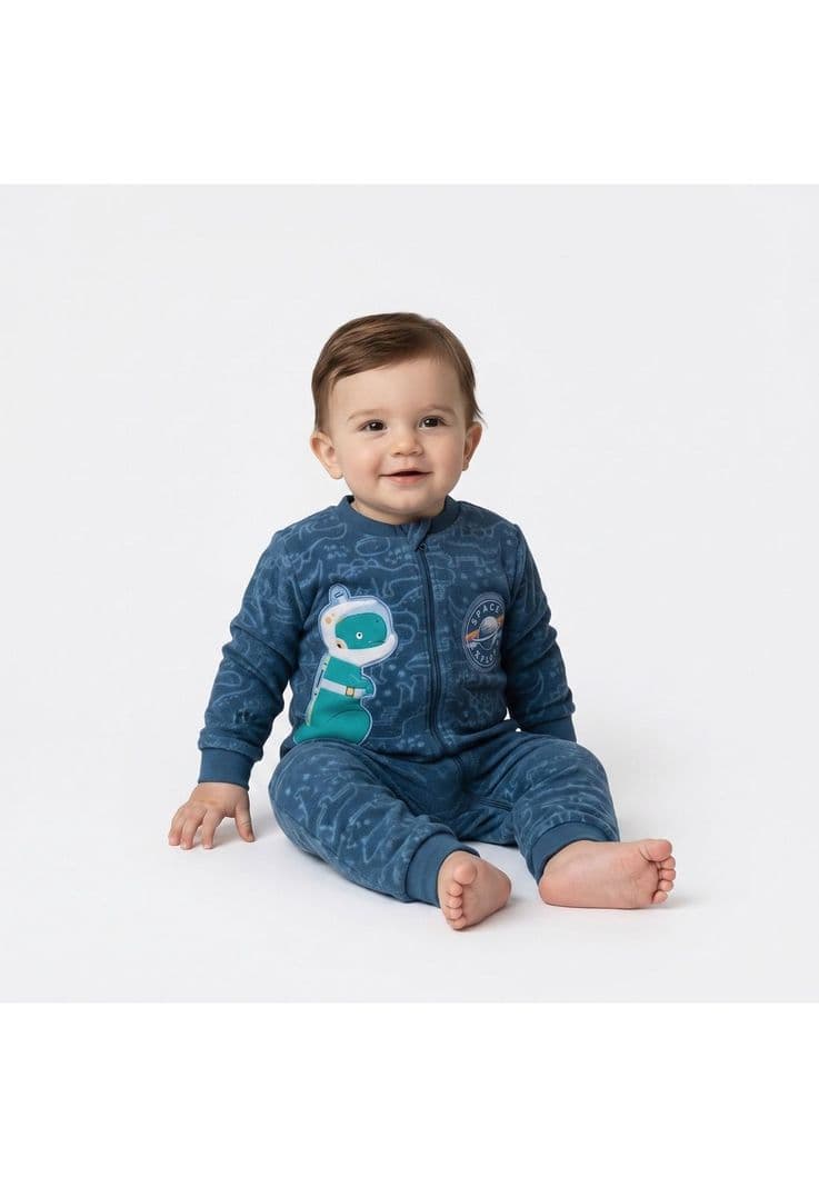 BEBE PIJAMA SPACE EXPLORE 1PZ H2O AZUL 24 A 36 Meses