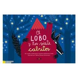 Laminas EL lobo y los siete cabritos Blanco