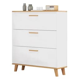Zapatero Organizador con 3 Puertas y 2 Filas Capacidad 18 Pares