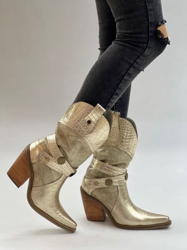 Bota Letty dorado Exotica 36
