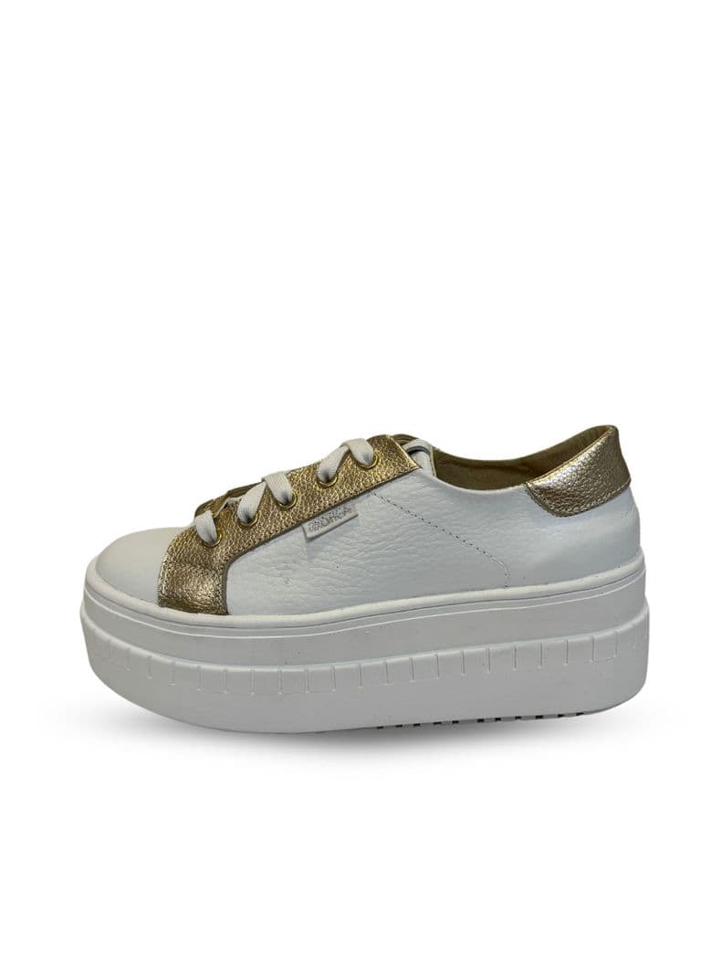 Zapatilla Vero Blanco Dorado Exotica 39