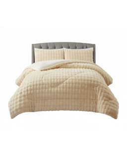 Cobertor de Invierno Premium - Imitacion Piel de Conejo KINGTF Crema