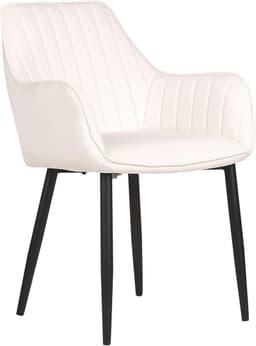 Silla Butaca Sillon Poltrona Velvet Patas Negras Blanco