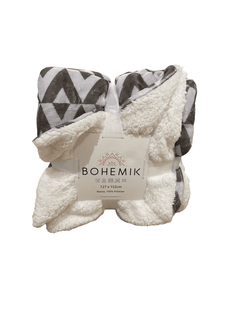 Manta Gray Flannel Suave, Liviana y Estilo Acogedor 127 cm x 152 cm