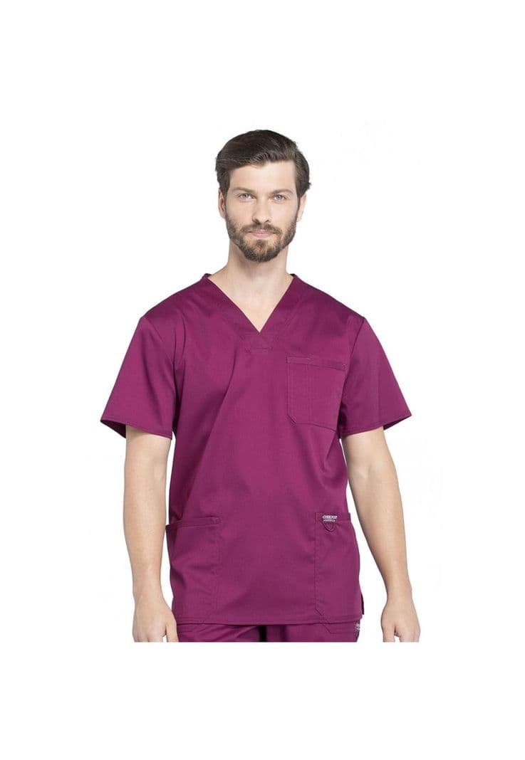 POLERA CLINICA HOMBRE CHEROKEE REVOLUTION WW670 WINE Burdeo XS