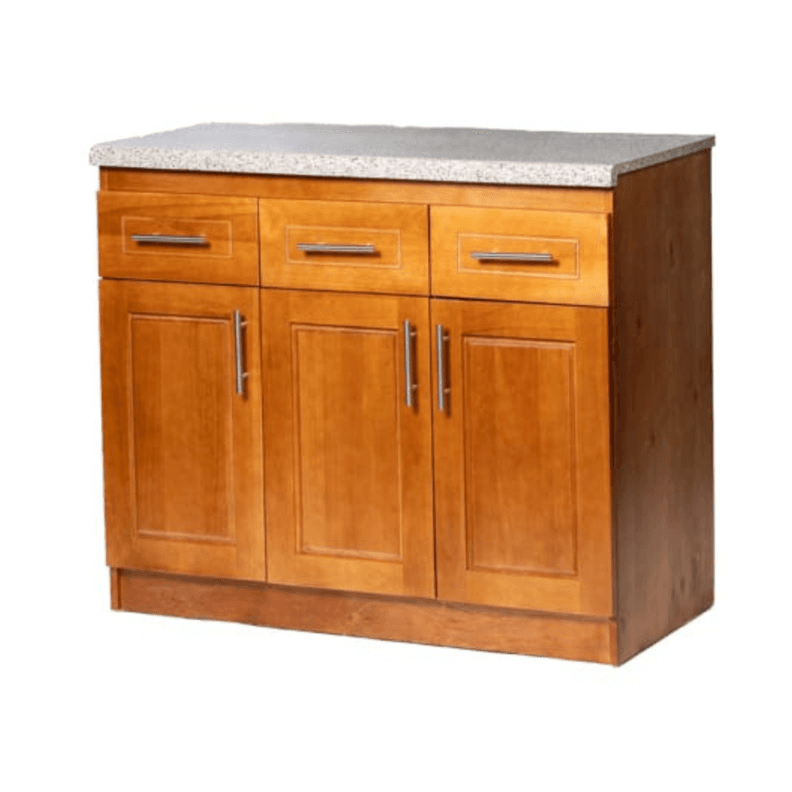 Mueble de Cocina Berin Madera Nogal Base 3 Puertas