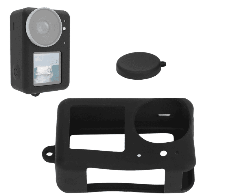 Funda de Silicona para DJI Osmo Action 3-4-5 Pro +Tapa Lente