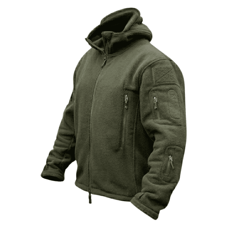 Polar Chaqueta Poleron Micropolar Tactico Invierno Verde Militar L