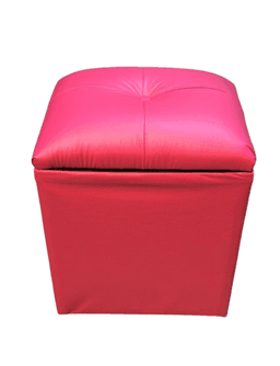 Pouf Baul Fucsia Eco Cuero 40x33x50 Rimar