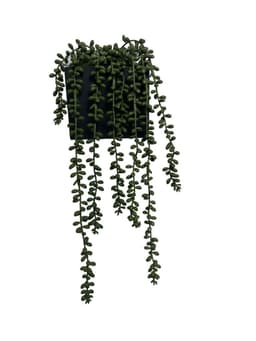 Arreglo De Cactus Rosario 40cm Artificial | Estilo Natural para Interiores y Vitrinas Verde