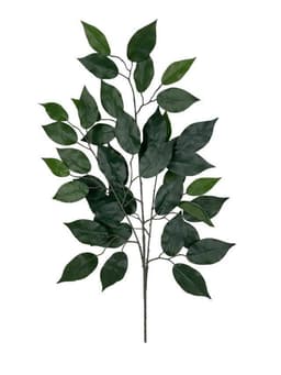 Rama Artificial De Ficus 50cm Artificial | Estilo Natural para Interiores y Vitrinas Verde