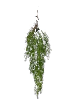 Ramo Colgante Pino 100cm Artificial | Estilo Natural para Interiores y Vitrinas Verde