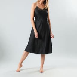 Camisola Larga Encaje Jacquard Negro L