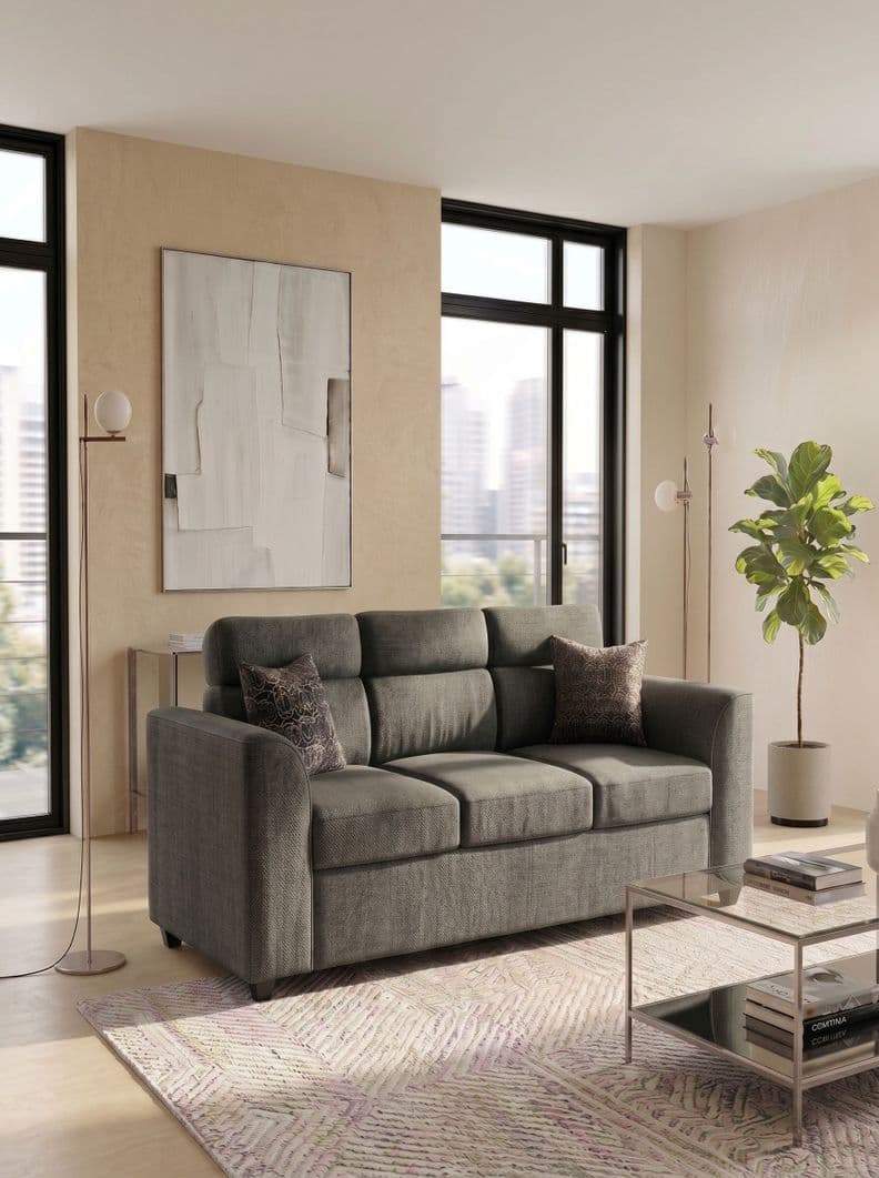 sofa pufa 3 cuerpos Gris +2.00