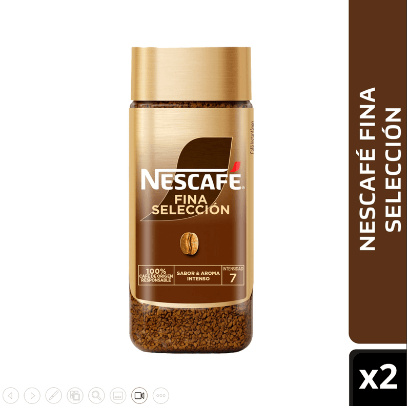 Cafe NESCAFE Fina Seleccion Frasco 200g Pack X2