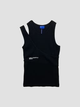 Polera sin mangas KARL LAGERFELD - Talla S (VOP01080178) Negro