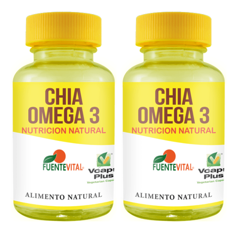 Chia omega 3 capsulas -colesteroL estrenimiento Pack x2