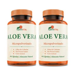Aloe vera 100% Capsula Vegan estrenimiento, digestion x 2