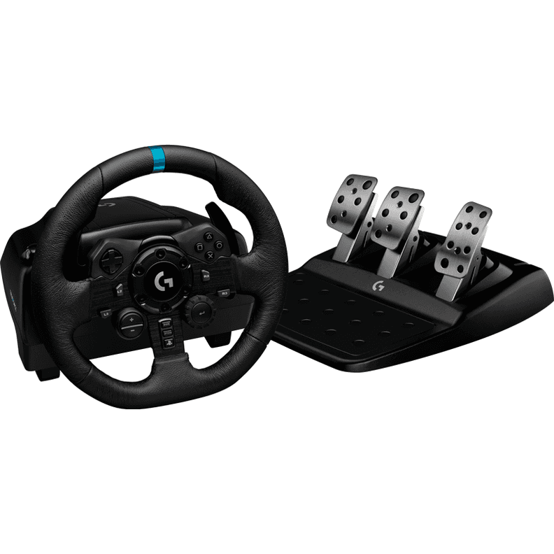 Volante Logitech G923 con Pedales TRUEFORCE para PS4, Diseno Premium, Doble Embrague