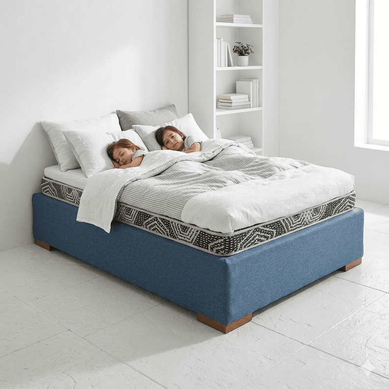 Cama 1.5 Plaza Box 30 cm L180 cm Colchon Ideal Pata 4.5 Cm Gris