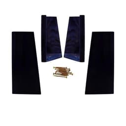 Kit 4 Patas Universales Para Cama Europea - Negro 19.5 cm
