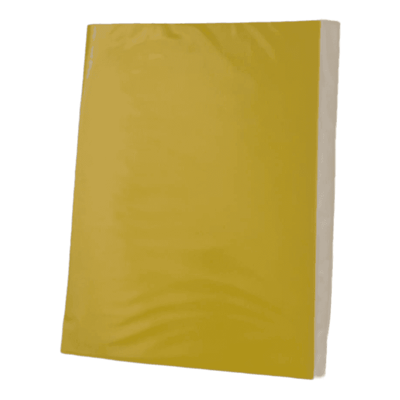 Carpeta plastificada amarilla