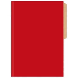 Carpeta de cartulina Buho pigmentada roja