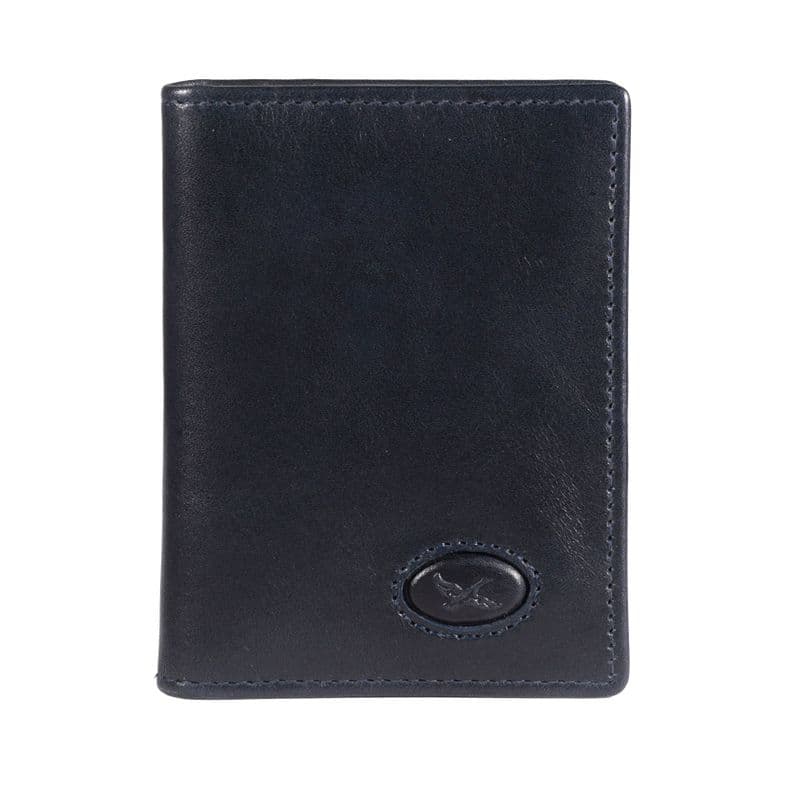 Tarjetero de cuero Hombre Bolonia 1172 | Azul