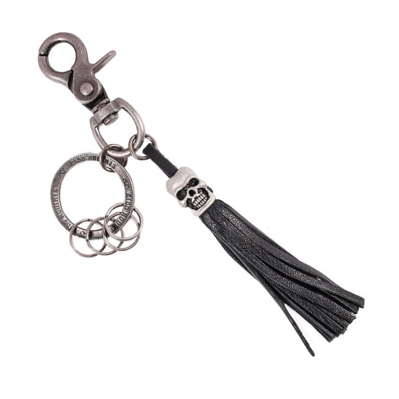 LLAVERO CUERO HOMBRE GINO RODINIS LL117 NEGRO