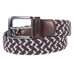 CINTURON ELASTICADO GINO RODINIS HOMBRE 2519 MARRON/AZUL S-M Cafe
