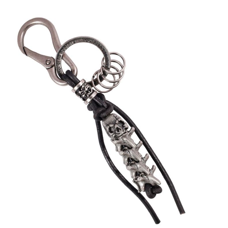 LLAVERO CUERO HOMBRE GINO RODINIS LL122 NEGRO