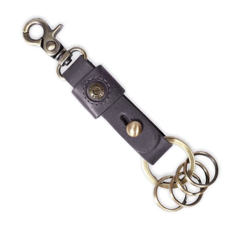 LLAVERO CUERO HOMBRE GINO RODINIS LL114 GRIS