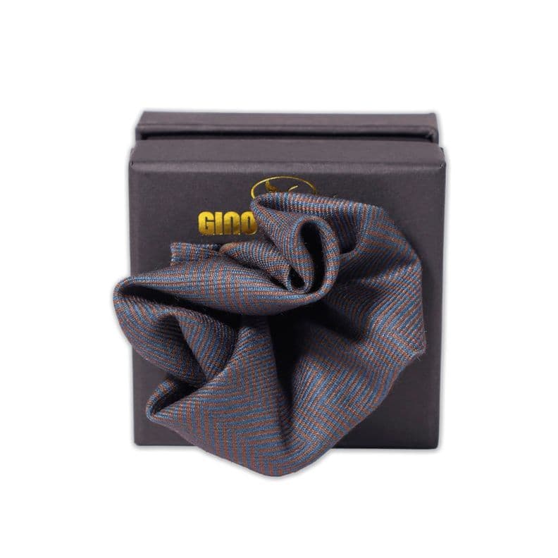 Panuelo de Bolsillo Reversible Gino Rodinis PP510 Cafe