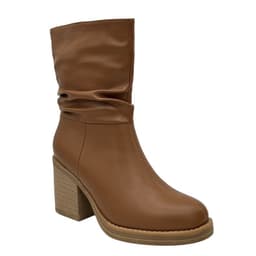 Bota para mujer, cafe, media pantorrilla Danicolle 35