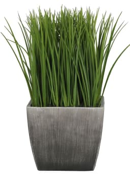 Grass Verde de 30 cm con macetero