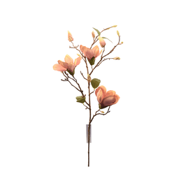 Magnolio Artificial en Flor rosado, rama decorativa de 87cm