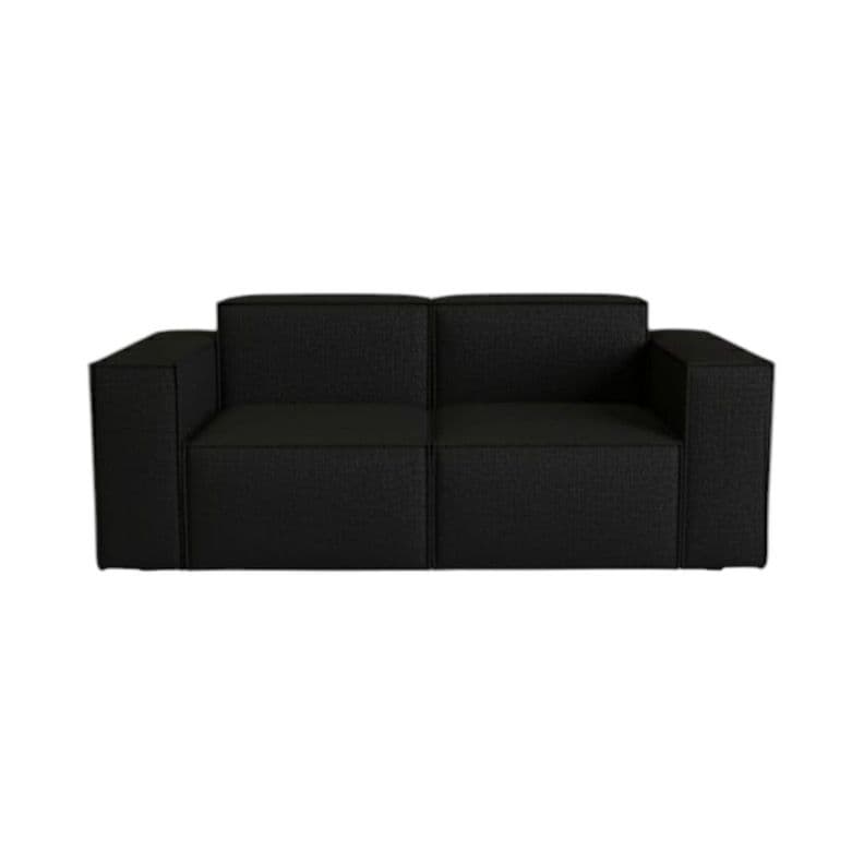 SOFA AURA TRES CUERPOS LINO NEGRO