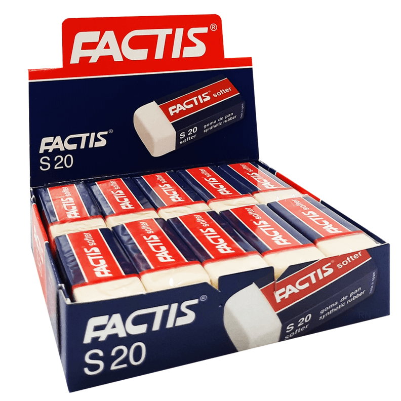 Set caja Goma de borrar Factis 20 unidades
