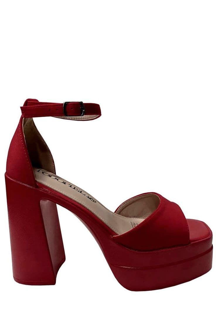 Sandalia Ecocuero ZAZ64 Rojo 35