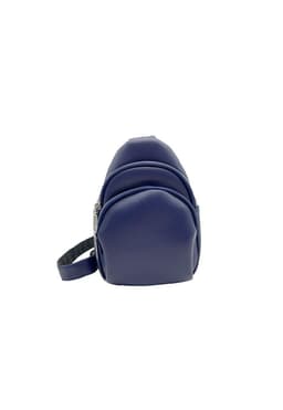 Bandolera Ecocuero Azul Marino CRU36