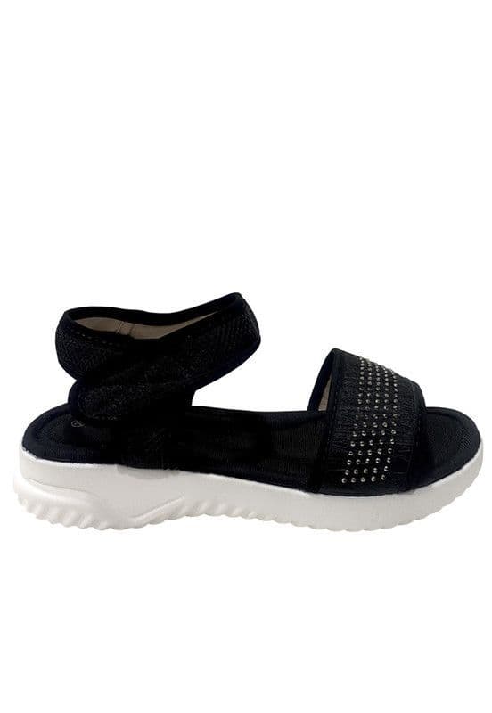 Sandalia Tela ZAZ25 Negro 36