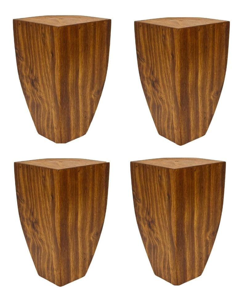 Patas Madera Para Cama Europea Pack 4 Unidades Cafe XXL