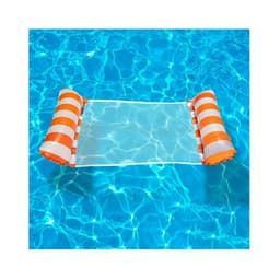 Hamaca Flotante Inflable De Piscina Colchon Flotador Silla Naranjo