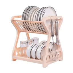 Secador Escurridor De Platos 2 Niveles Plastico Escurridor Beige No requiere variantes por talla
