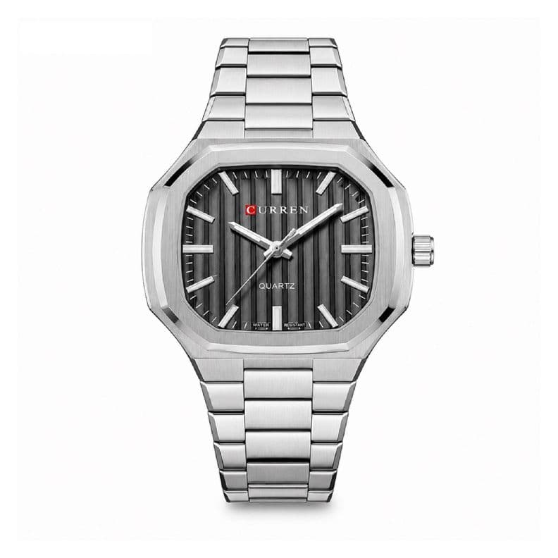 Reloj Curren KREE0503 Hombre Quartz Plateado